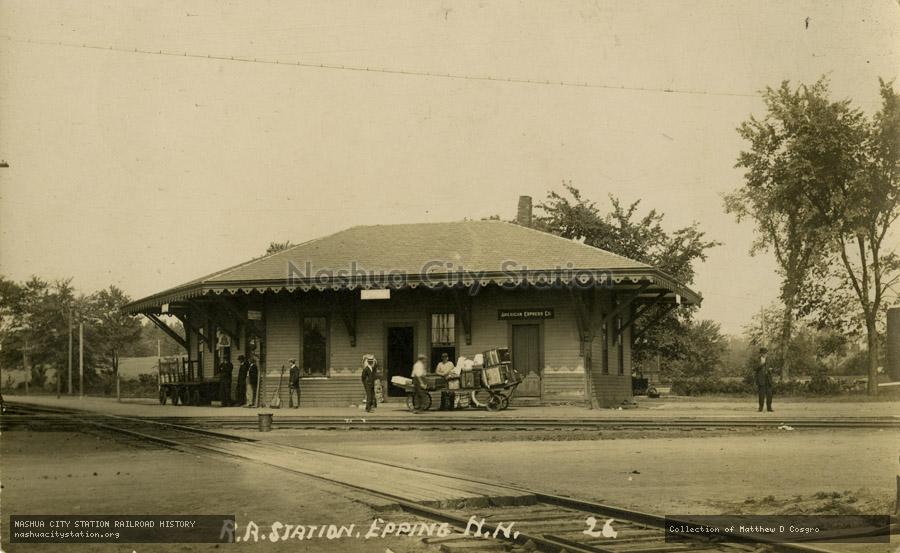 Postcard: Railroad Station, Epping, N.H.